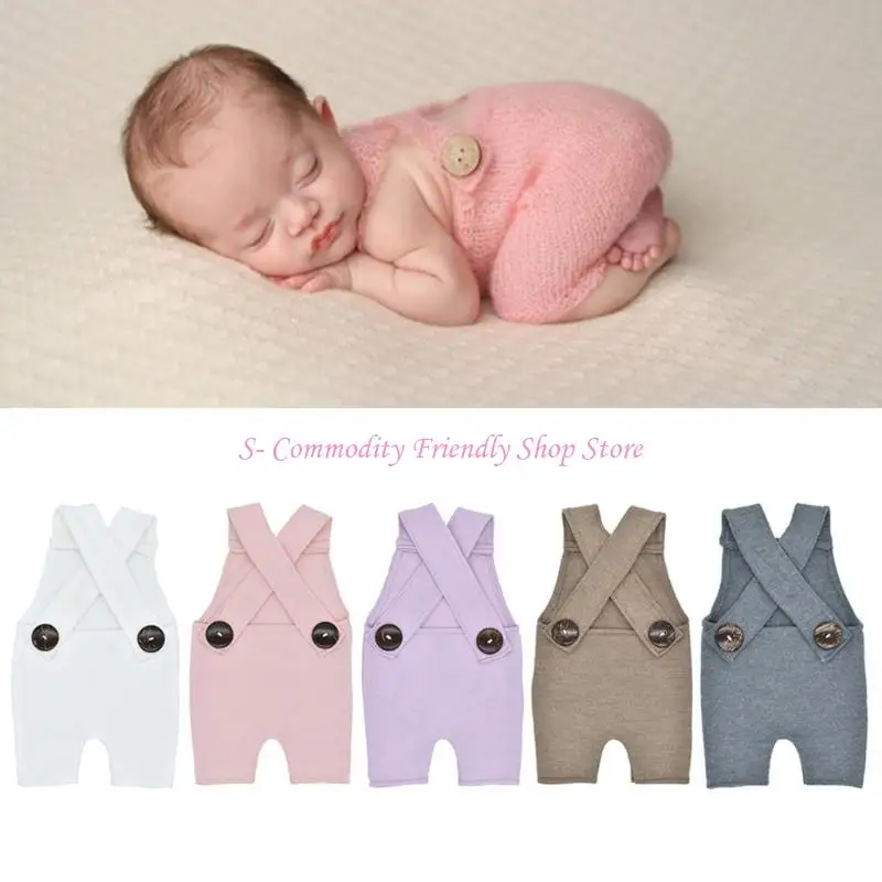 85AE precioso accesorio para fotografía bebés, monos, disfraz, mamelucos, pantalones con tirantes, accesorio único para - imagen 4