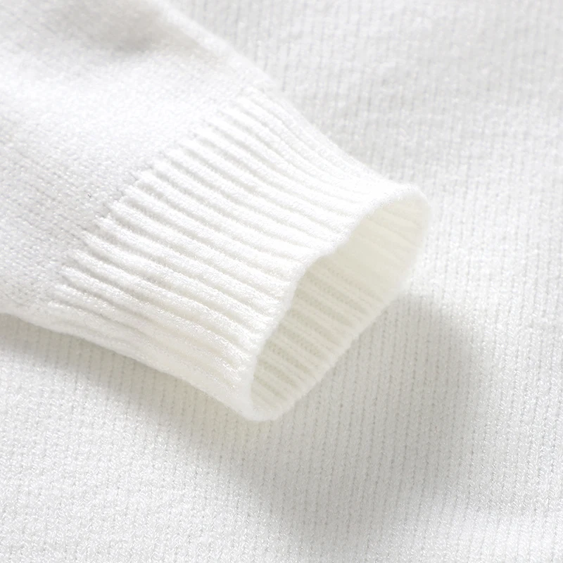 Suéteres de punto para bebé, Jersey informal de punto de manga larga con cuello de tortuga liso, jerséis de punto para niño y niña, jerséis para niños de 1 a 3 años, Tops - imagen 4