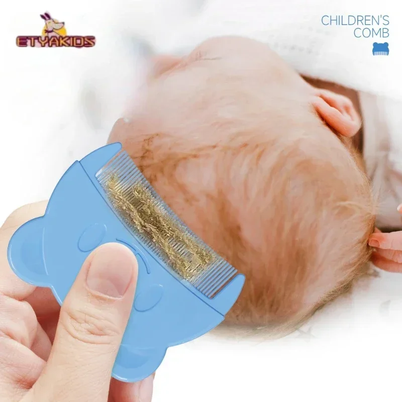 Peine de bebé de oso de dibujos animados que elimina el barro, peine de masaje para recién nacidos, cepillos para el cuidado del cabello, cepillos para jugar a la casa de princesa para niña