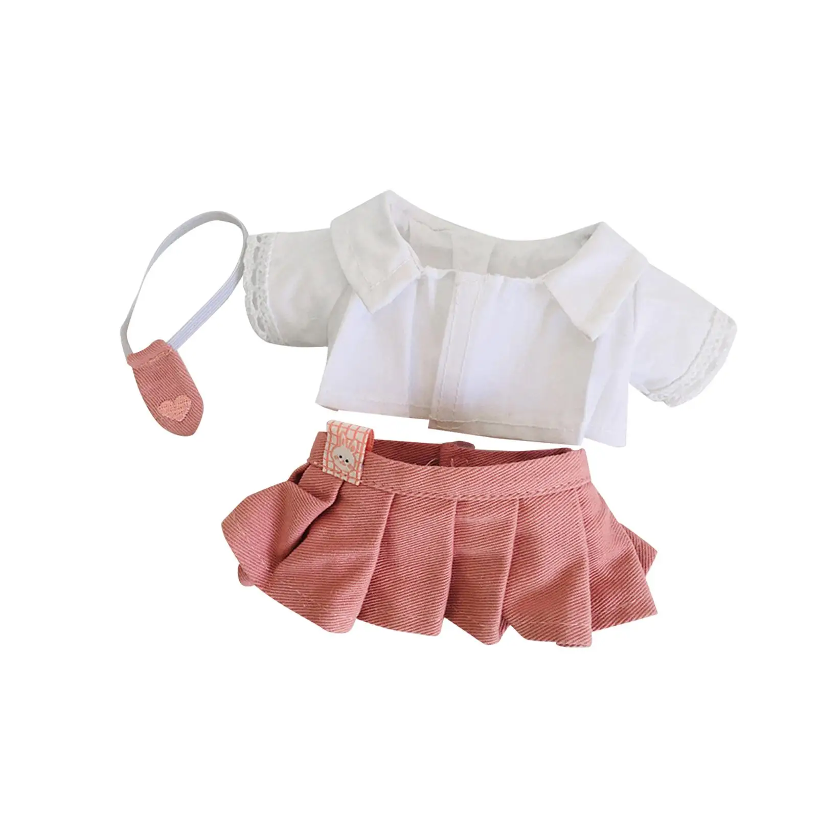 Soft Doll Clothes for 20cm Plush Doll, DIY Clothing Toy, Dres up Plush Figures Soft Doll Clothes for 20cm Plush Doll, DIY Clothing Toy, Dres up Plush Figures