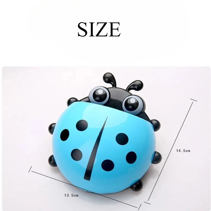 Soporte para cepillo de dientes de dibujos animados, soporte creativo con ventosa de siete estrellas, accesorios de baño para cepillos de dientes para niñas y niños - imagen 5