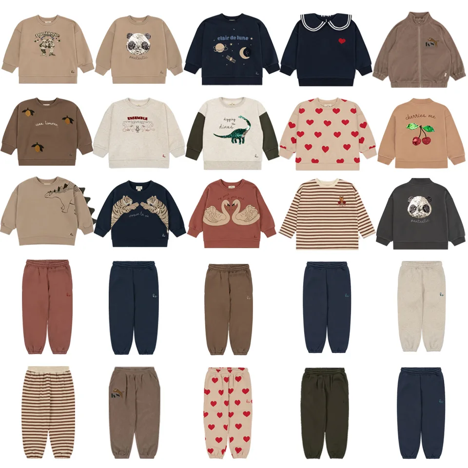KS Sudadera de algodón para bebé – Jersey infantil con lentejuelas