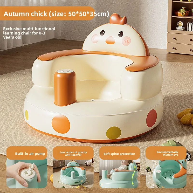 Regalo navideño para padres e hijos más vendido: asiento inflable de PVC para bebé: ayuda ideal para aprender a hablar y diversión juguete inflable para niños - imagen 4
