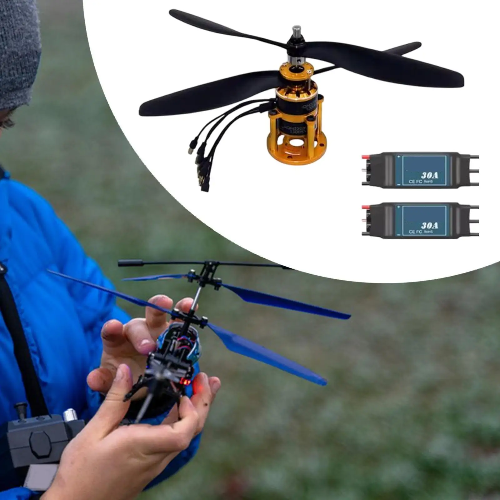 High Speed Propeller RC Plane Helicopter RC Aircraft Parts Remote Control Aircraft Double Propellers for RC Multirotors Plane