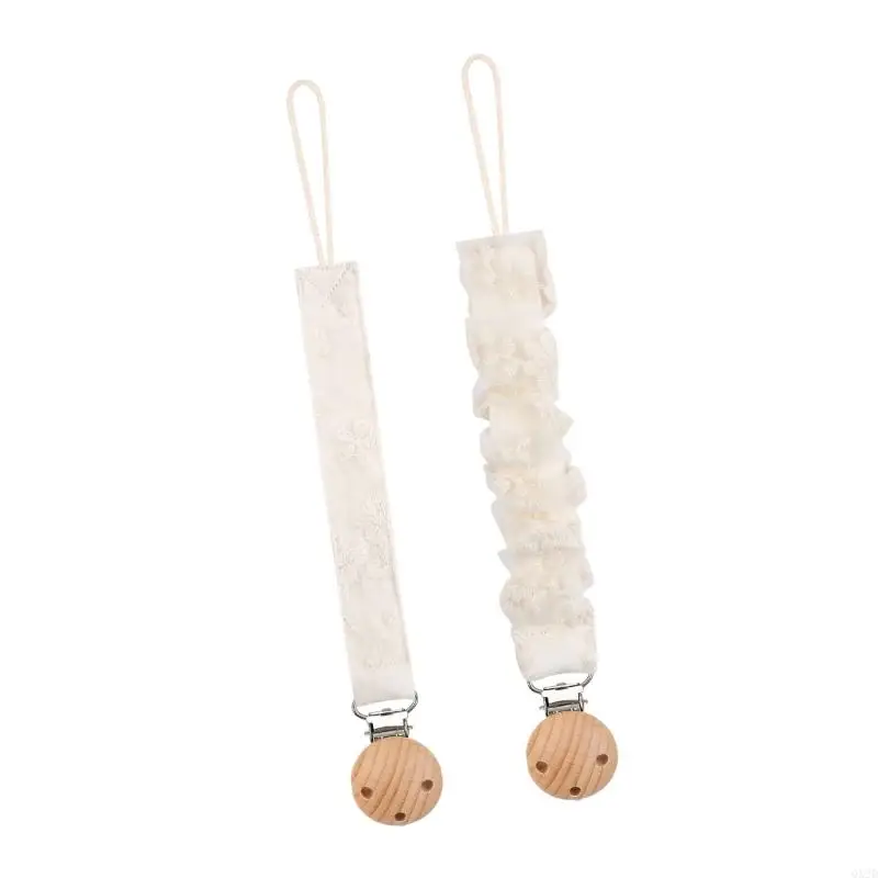 Cadena chupete elegante QX2d para bebés 2pcs bebés calmante toy toy toy - imagen 5