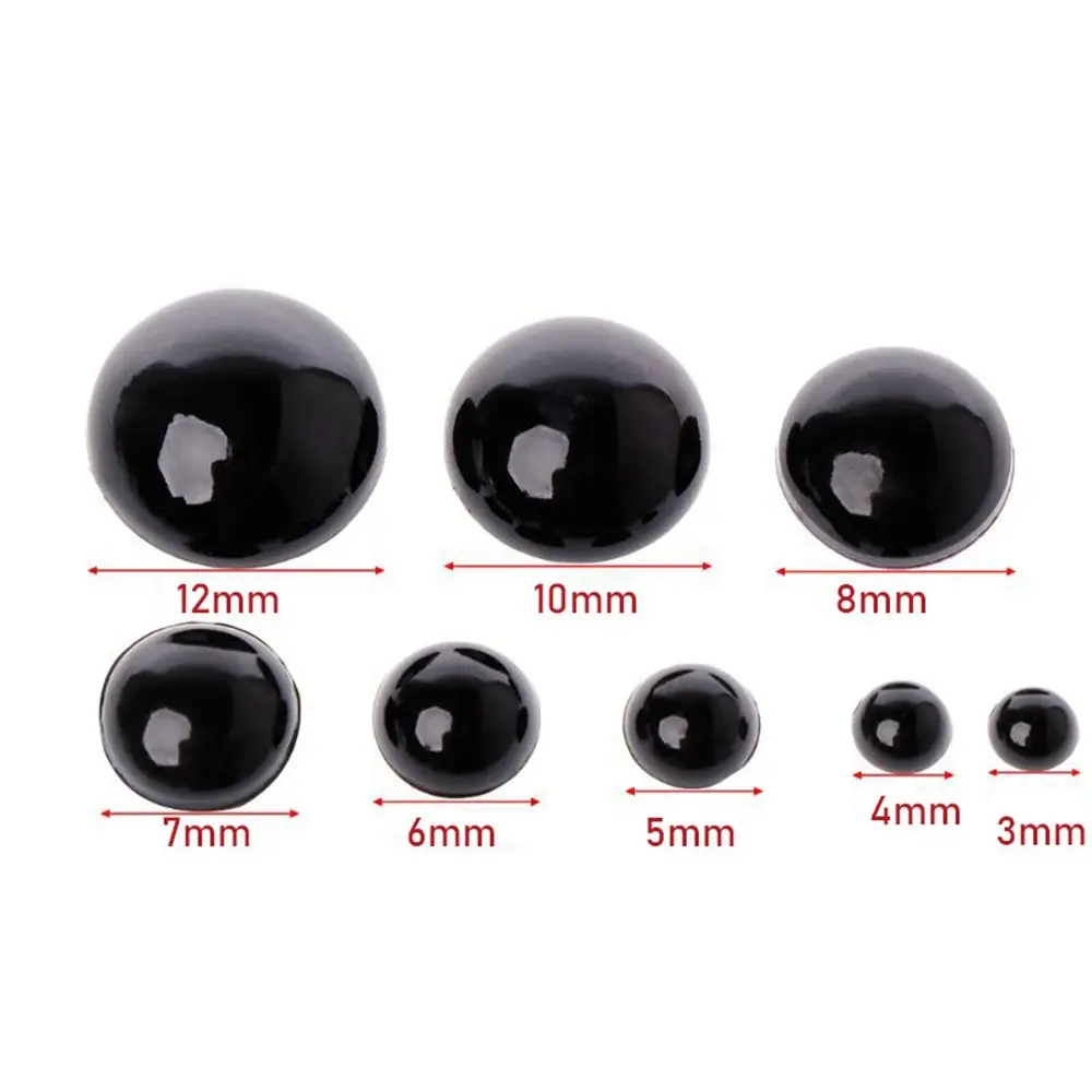 Ojos de seguridad negros para muñecas – Set artesanal - imagen 5