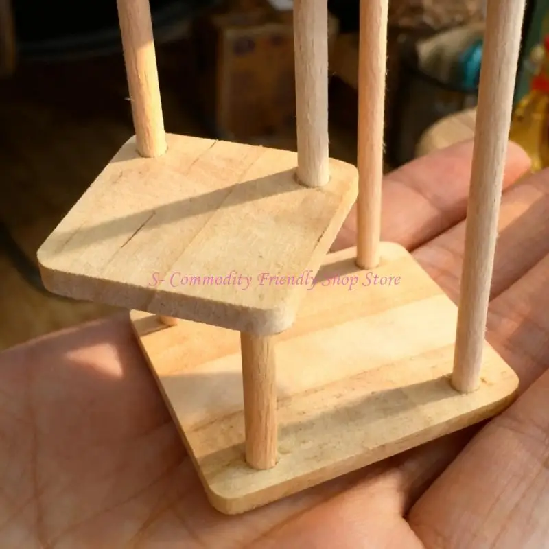 85AE – présentoir fleurs à plusieurs niveaux, pour plantes miniatures, décoration scène maison poupée - imagen 5