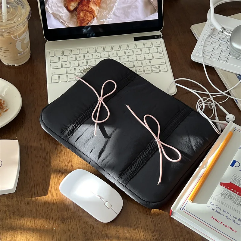 Funda bonita para ordenador portátil con lazo para Macbook Air13.3 13,6 Pro14 15 para Dell Samsung Huawei Ipad 9,7-11 pulgadas bolsa para tableta portátil - imagen 4