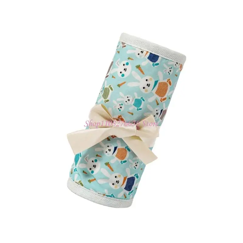 R6FD 4 Uds. Almohadilla parachoques para cuna bebé Protector bordes acolchados suaves algodón transpirable seguro