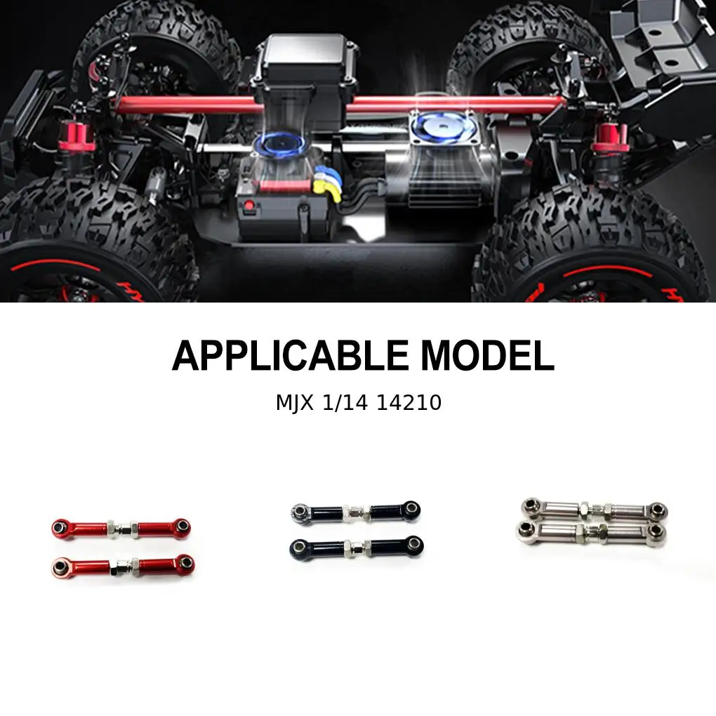 Varillas de enlace de dirección de aleación de aluminio para 1/14 MJX 14209 14210, dirección duradera y ligera - imagen 5
