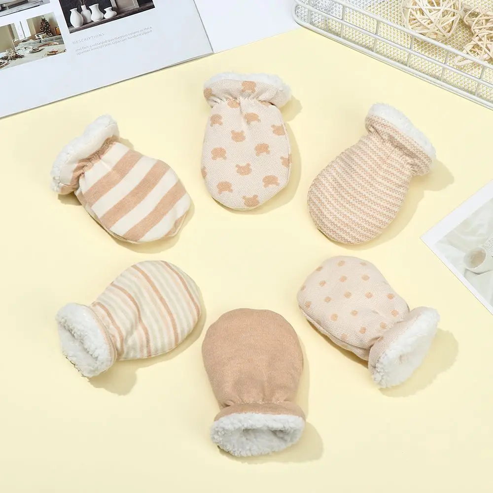 Guantes gruesos de lana más cálidos, guantes para recién nacidos, manoplas antiagarre de invierno para bebés, guantes de dedo completo para niños y niñas, manoplas para niños pequeños
