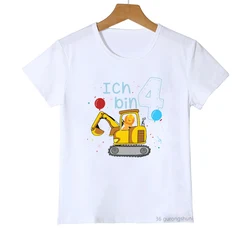 Camiseta de algodón infantil con estampado – Manga corta verano