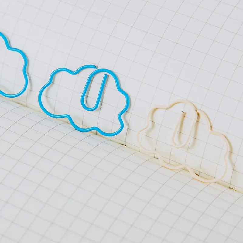 Clips de papel con forma de nube decorativos y bonitos - imagen 4