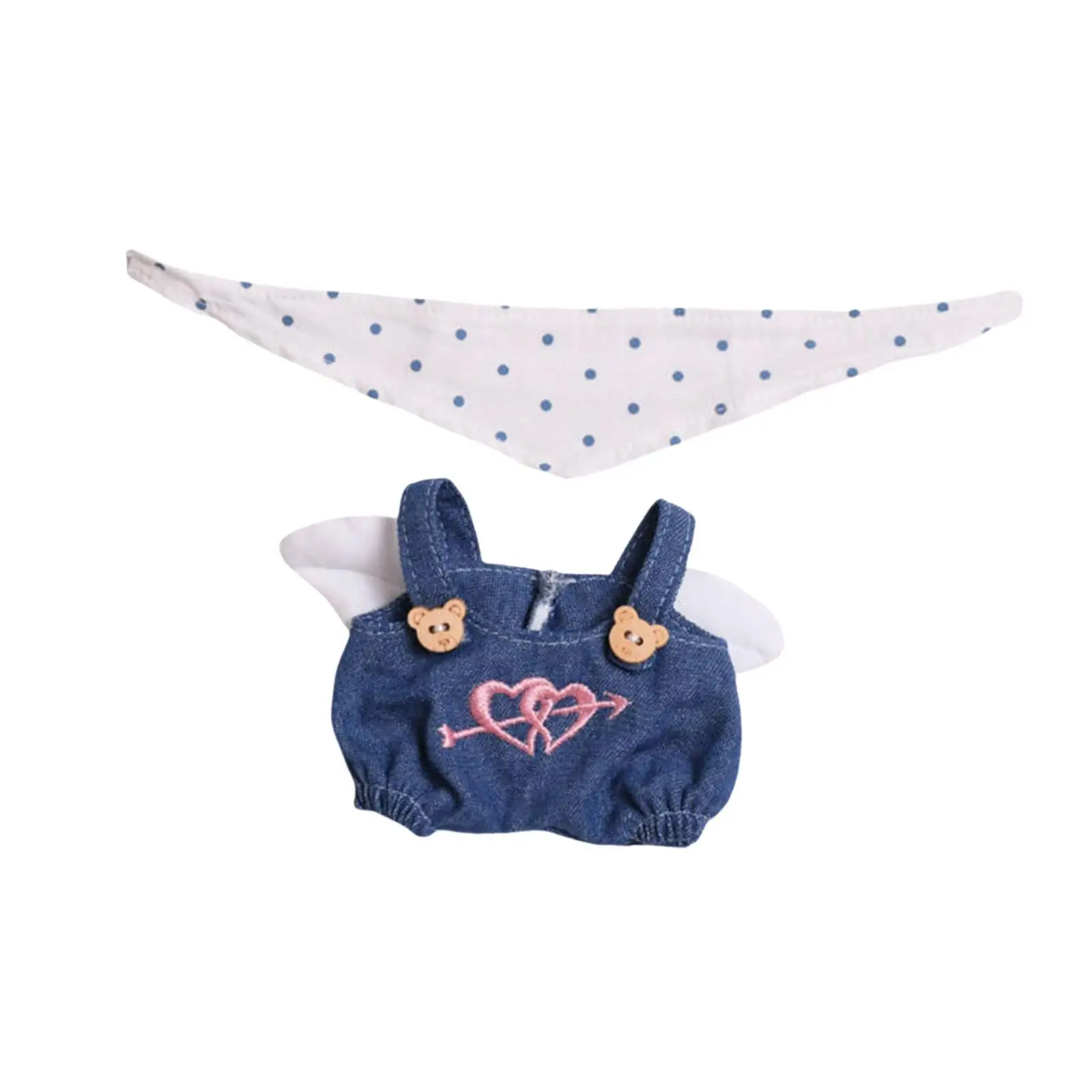 2Pcs Mini Doll Clothes,Cute Doll Clothes Suit Pants Set,Doll Accessories,Doll Miniature Clothing,Doll Clothes for Kids Dolls