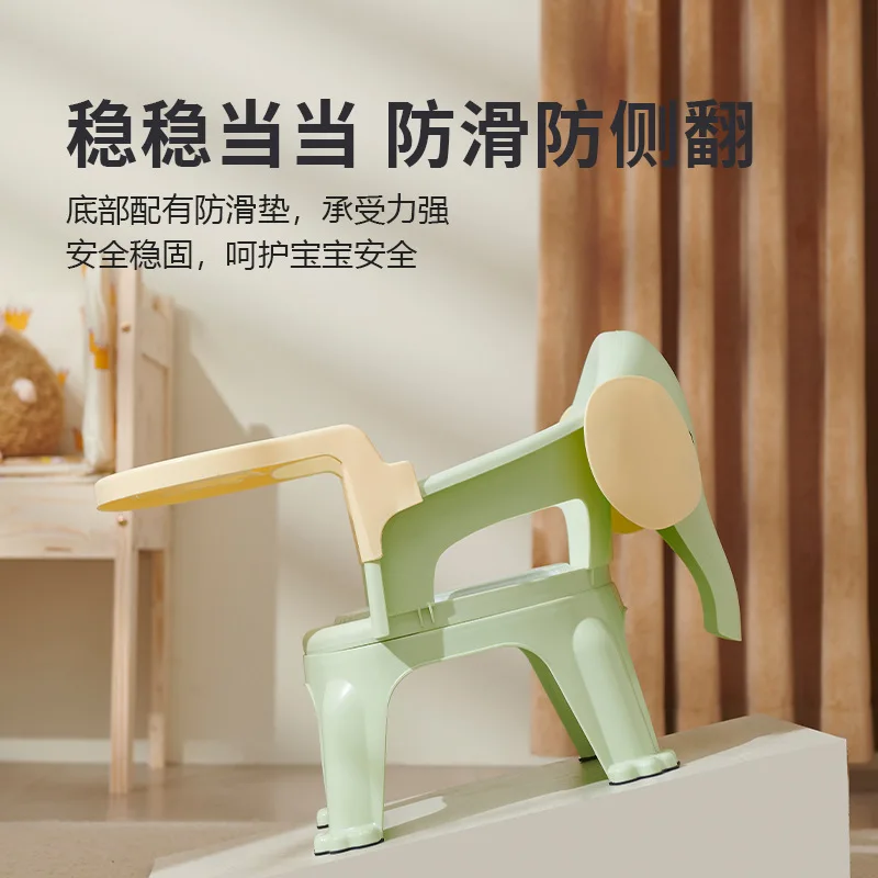 Silla de comedor para niños, silla de comedor para bebés, silla de comedor pequeña desmontable para el hogar, banco, mesa con respaldo - imagen 4