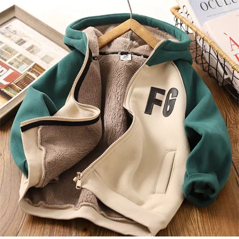 Abrigo acolchado de invierno para niños con capucha - imagen 2