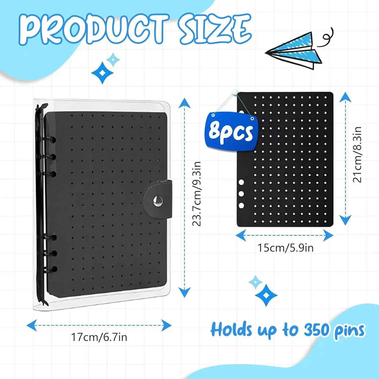 Organizador de fieltro para broches e insignias de colección - imagen 3
