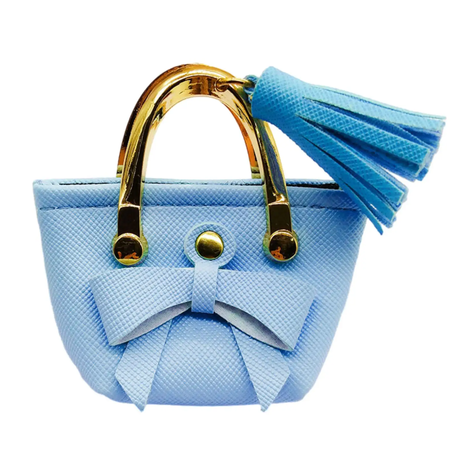 Male Doll Outfit Miniature Handbag 1/6 Scale PU Leather Fashion Tote Bag Accessory for Dollhouse Scene