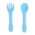 Blue fork spoon