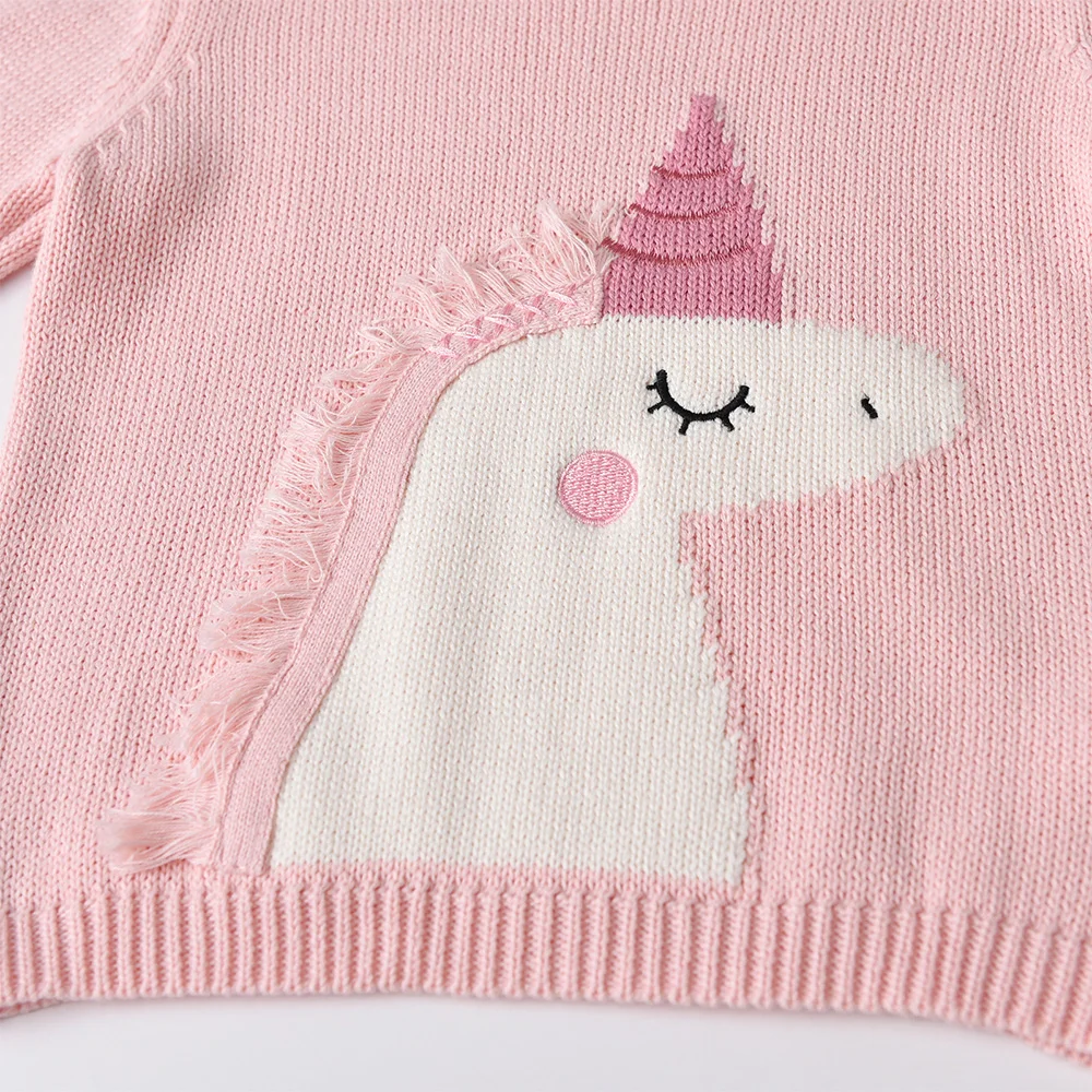 DXTON jersey infantil de punto con unicornio para niña - imagen 4