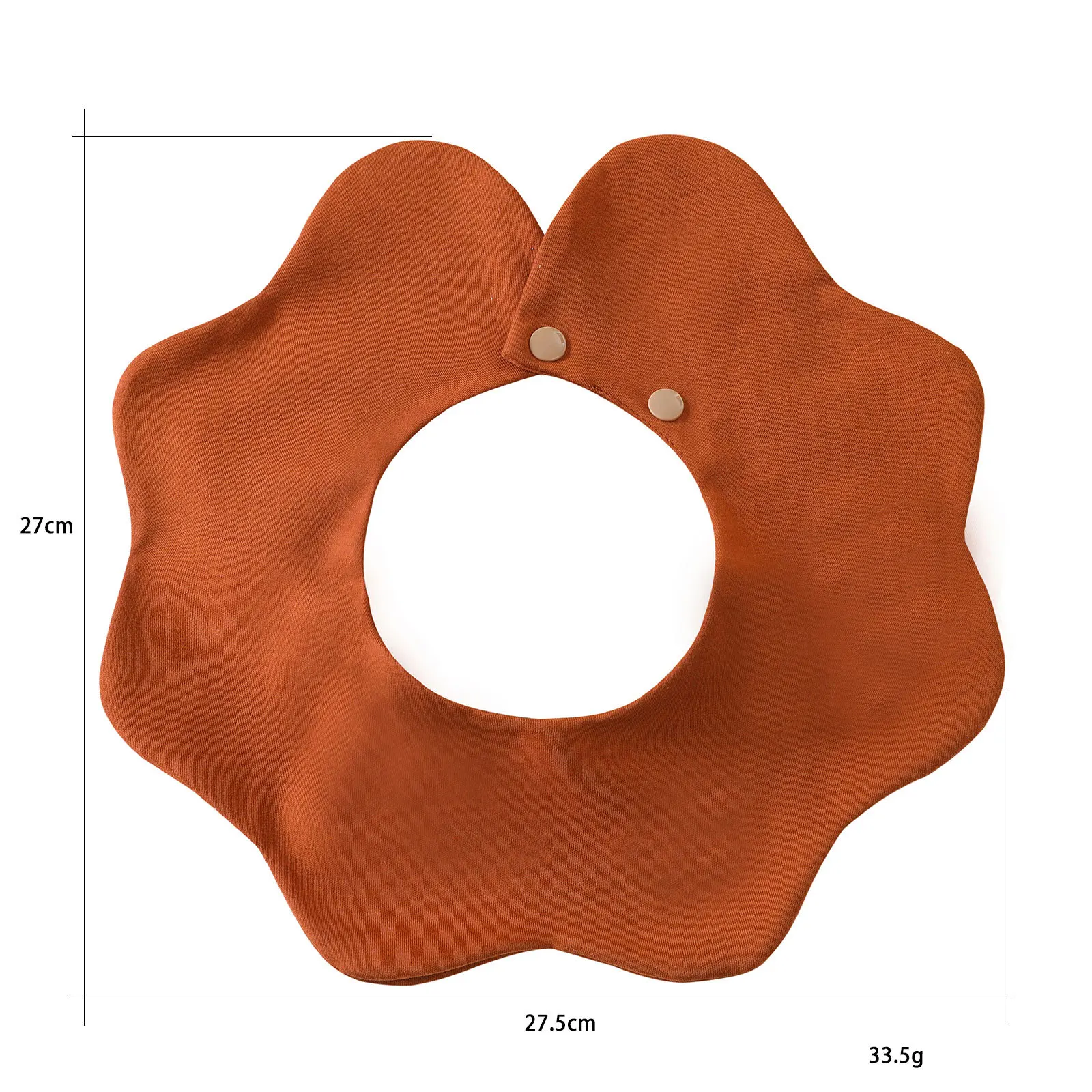 Babero liso 100% de algodón para alimentación bebé, nueva toalla Saliva pétalos bebés, paño suave eructar recién nacidos, Baberos niños pequeños - imagen 5