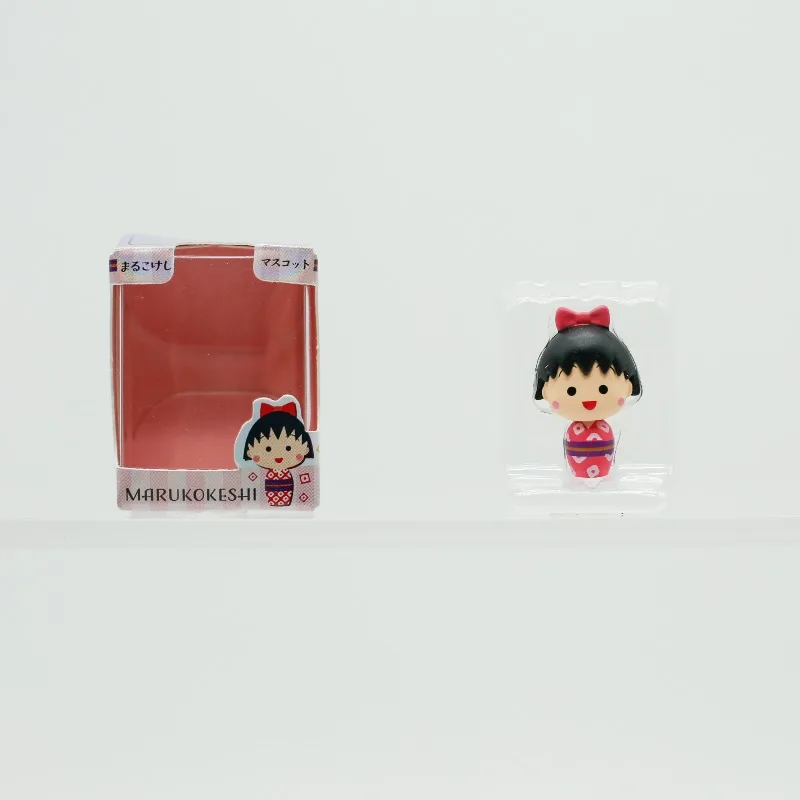Chibi Maruko Chan caja ciega de juguete lindo Mini grano de arroz Kawaii Aniem figura muñeca modelo juguetes coleccionar adornos regalos para niños - imagen 4