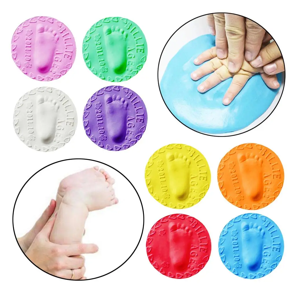 Hand Printing Mud, Drying Soft Clay Handprint Footprint Casting Kit