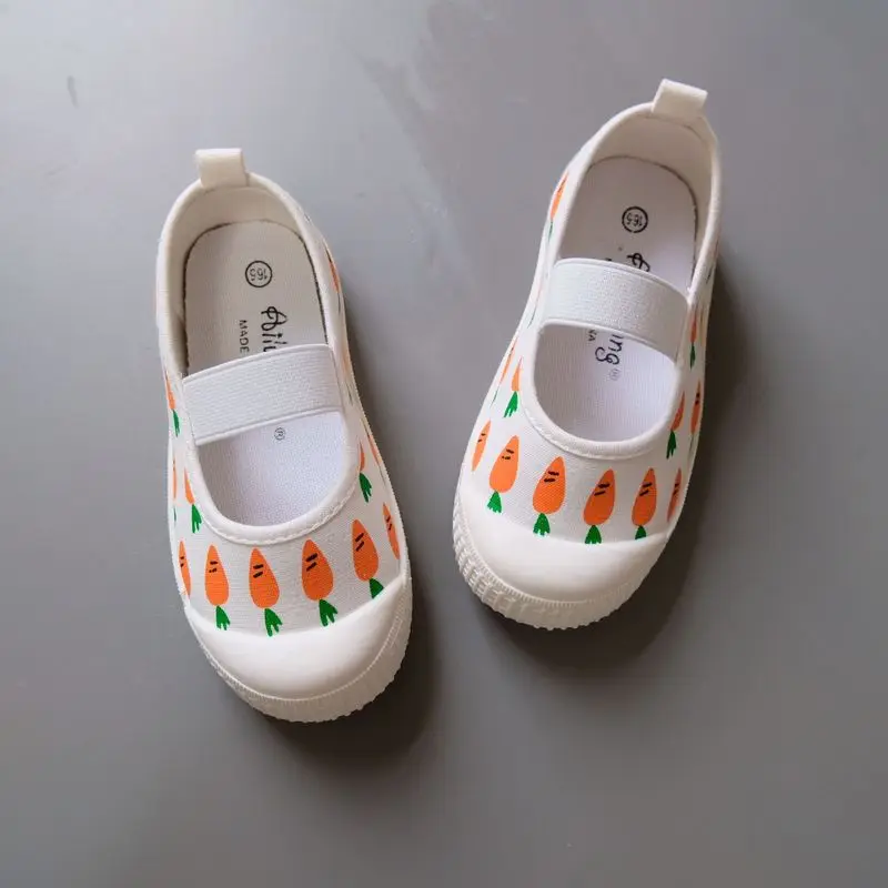 Zapatos de lona antideslizantes para niños, suela cómoda al andar