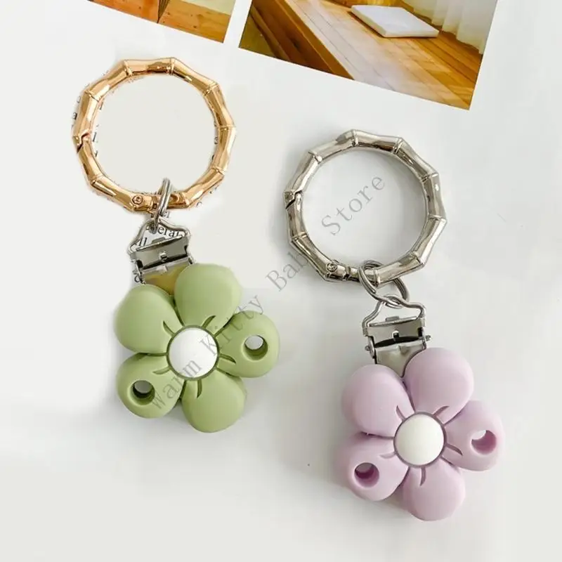 XXFE Baby Pitifier Clip Característica alimentación Encermada flores silicona CLAMP SEGUS - imagen 3