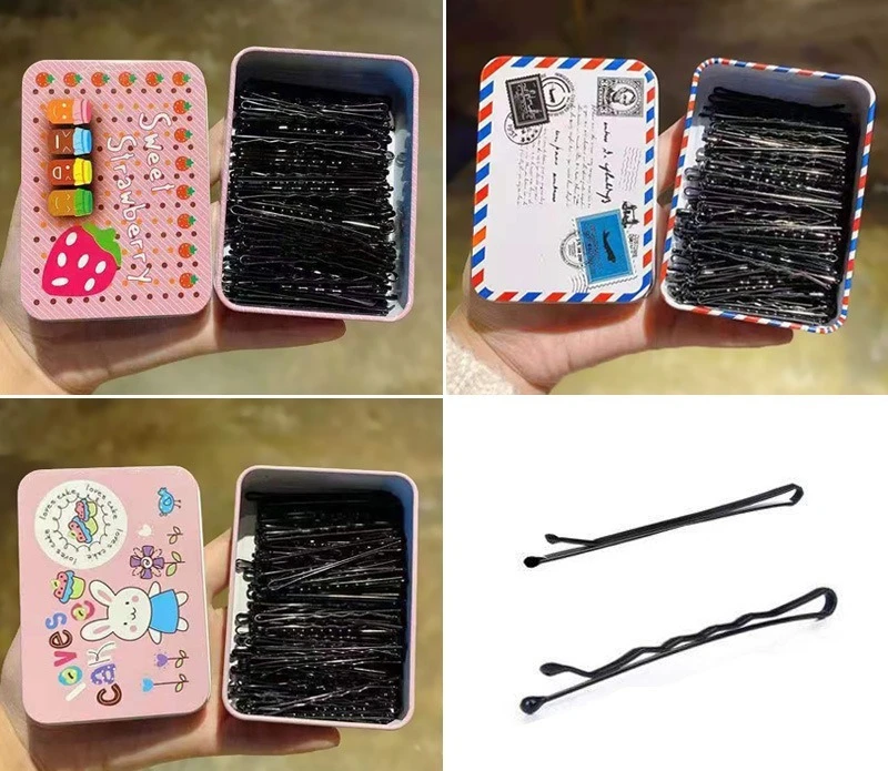Pinzas de pelo negras para flequillo – Diseño elegante