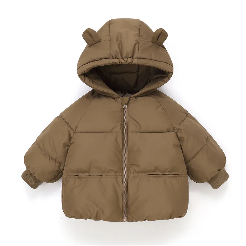 Chaqueta de invierno con capucha para bebé antiviento - imagen 4