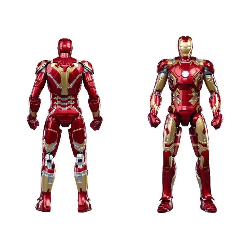 1/7 Scale Iarge Size Marvel Iron Man Building Blocks Splicing LED Toys MK42 MK43 MK46 Action Figure Plastic Model Kit Kids Gifts - imagen 4