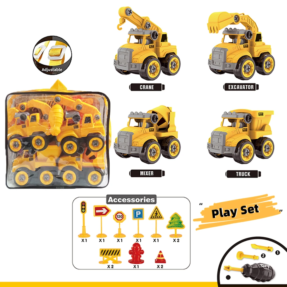 Vehículos Montessori de construcción para niños – Juguete educativo DIY - imagen 2