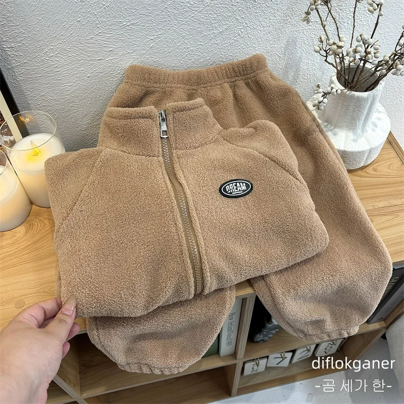 Conjunto reversible de lana para niño – Abrigo y pantalón de invierno - imagen 5