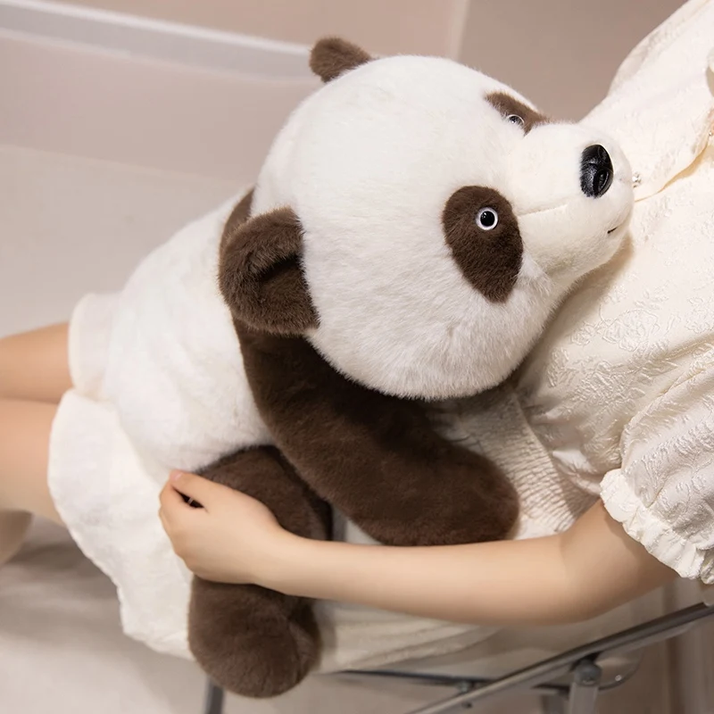 30/40/55CM Panda tumbado juguetes de peluche Animal de dibujos animados Panda gigante relleno suave muñeca almohada para regalos de navidad - imagen 3
