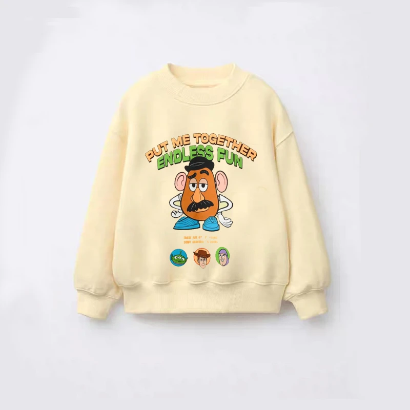 Sudadera princesa niña con estampado y cuello redondo - imagen 4