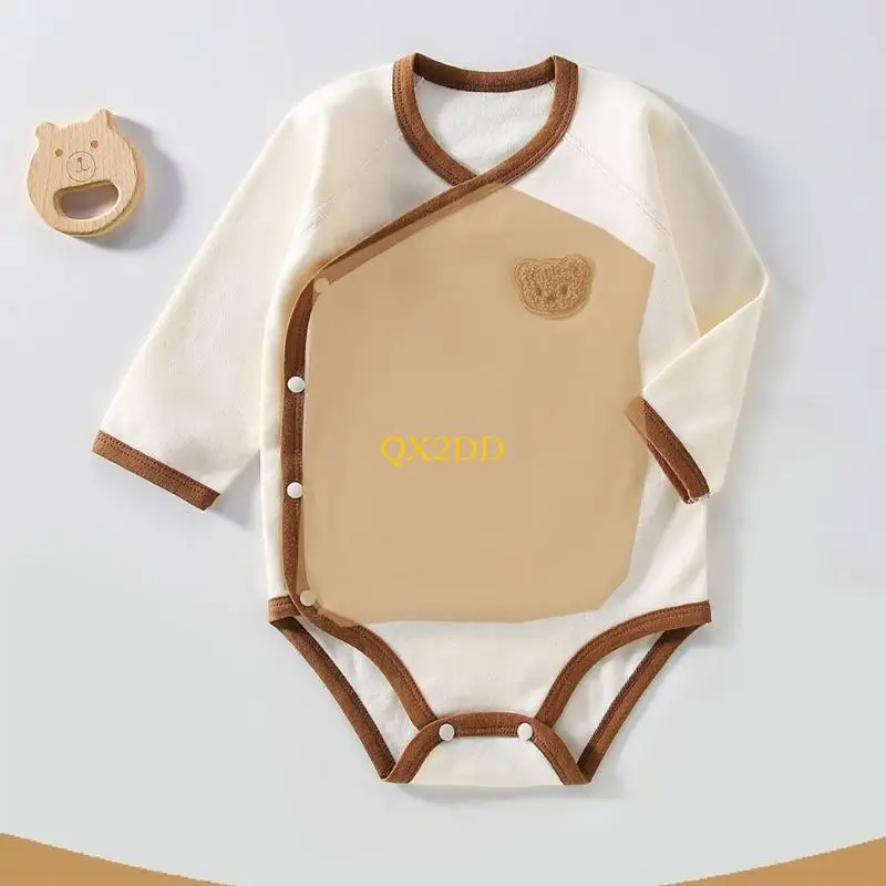 Delio dibujos animados QX2D Rompero para bebés recién nacidos algodón suave algodón largo con traje ropa traje - imagen 3