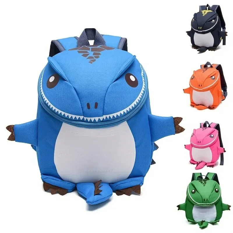 Mochila de dinosaurio de dibujos animados para niños