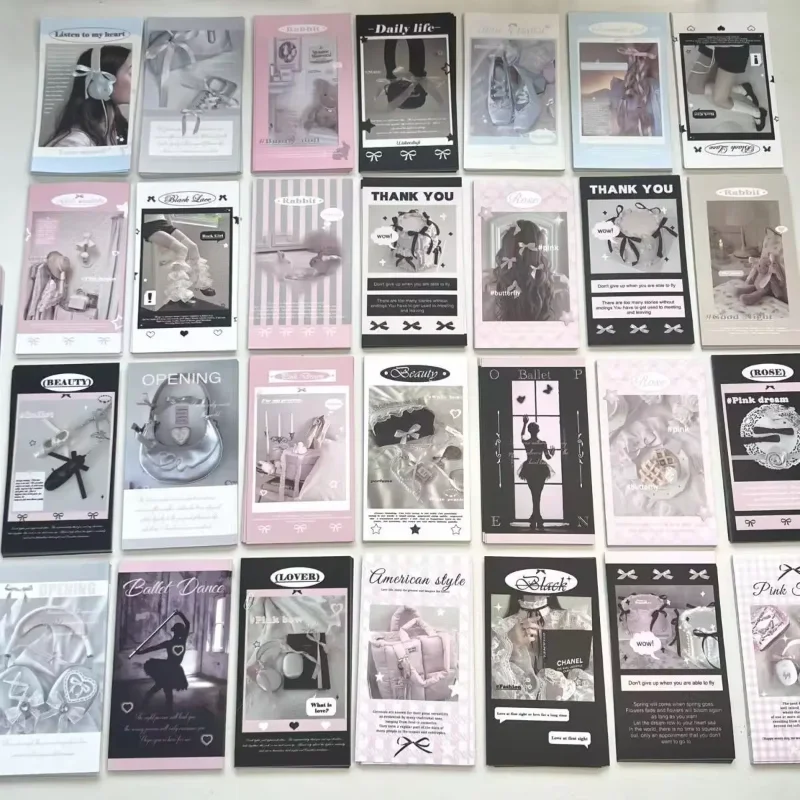 100 Uds pegatinas de sellado de Ballet de aspecto alto mezclado Ins chica corazón embalaje cuenta tarjeta pegatina decoración de caja de avión - imagen 2