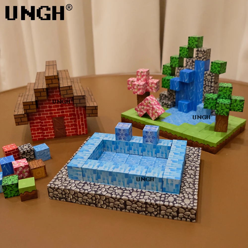 UNGH Bloques de construcción magnéticos Montessori para niños y niñas - imagen 4
