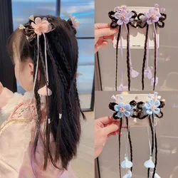 Pinzas de pelo para bebé con lazos y flores
