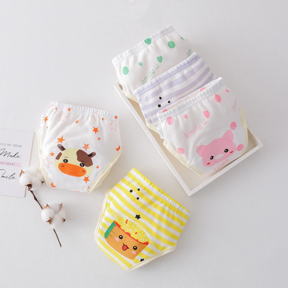 Pantalones de entrenamiento impermeables para bebé, bragas de algodón lavables, pantalones cortos, ropa interior cambiante - imagen 4