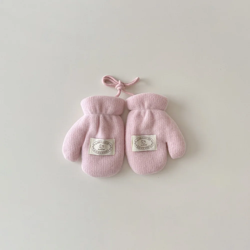 Guantes de invierno para niños con forro térmico y cuello alto - imagen 2