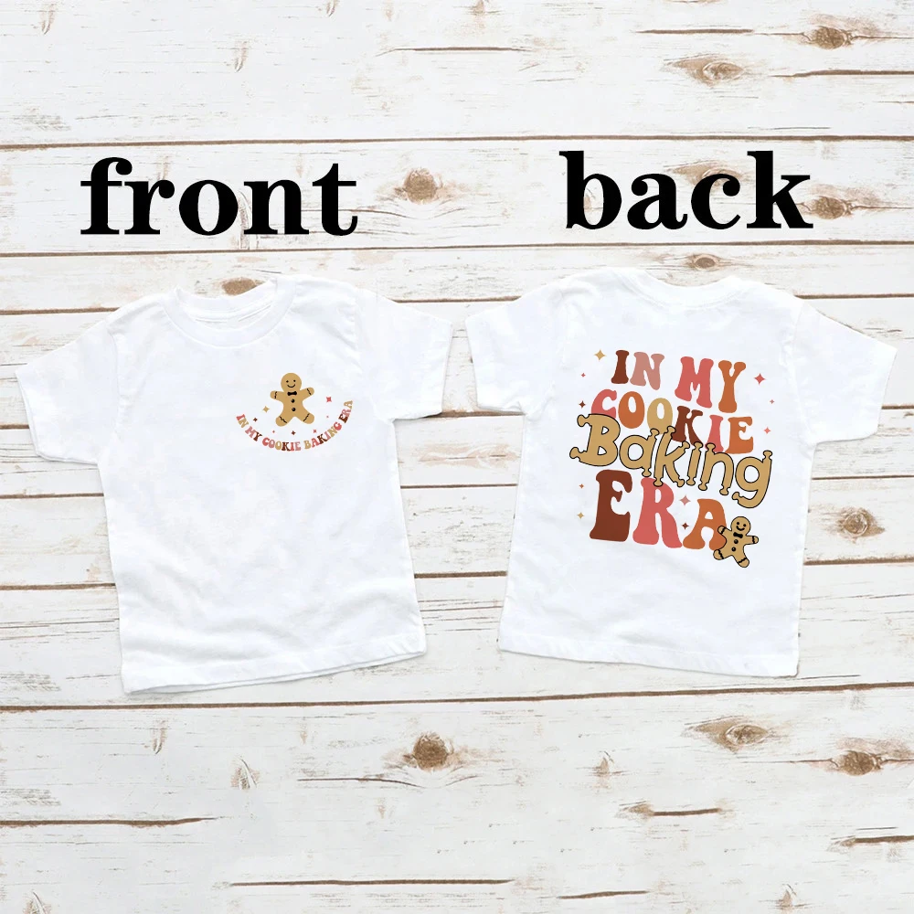 In My Christmas Era camiseta estampada para niños, traje de fiesta de Navidad, Tops para niños, camiseta de vacaciones para niños, camiseta de manga corta para niños, ropa para niños - imagen 4