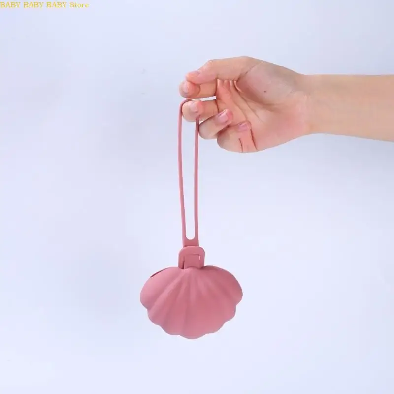Q81A, funda para chupete silicona calidad alimentaria, forma concha, caja contenedora juguete para dentición del - imagen 5