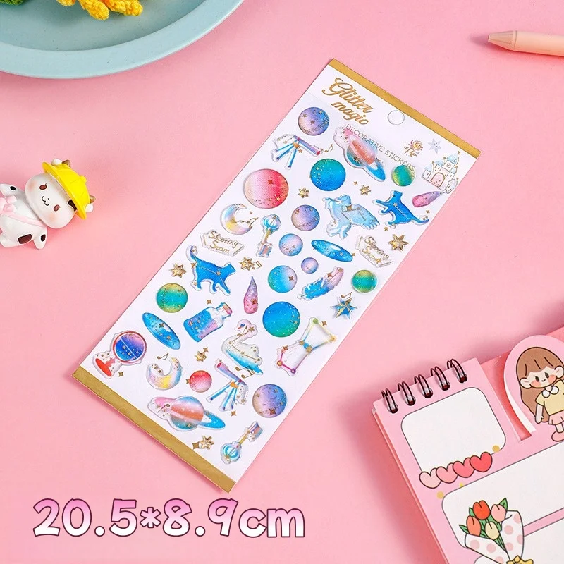 Pegatinas resina 3D para niñas – Calcomanías creativas para álbum - imagen 5