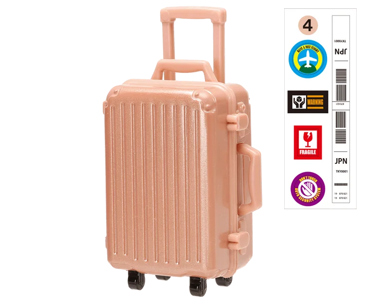 Suitcase pink gold L