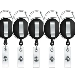 Carrete retráctil para identificación con cordón e insignias