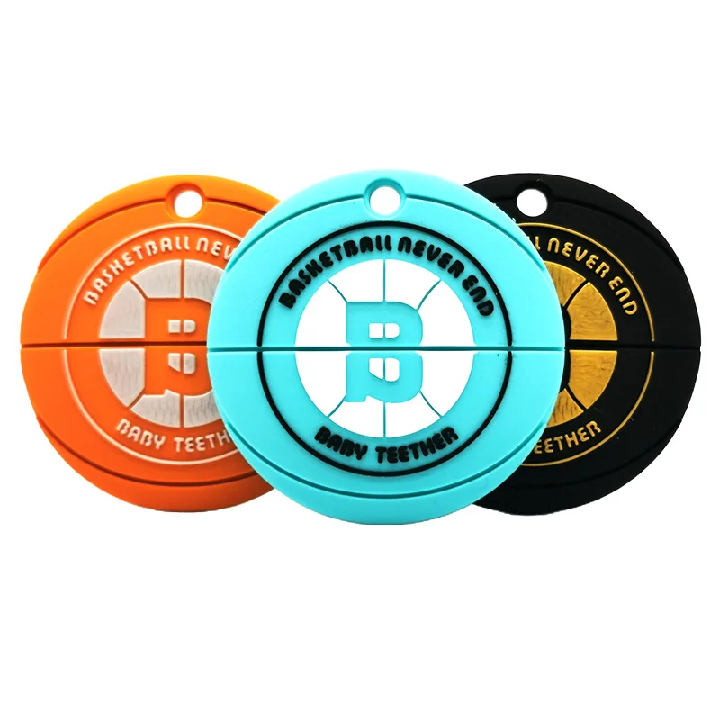 Mordedor de fútbol de dibujos animados, chupete alisador para bebé, collar de lactancia sensorial, pulsera, accesorios de joyería, nuevo, 1 unidad