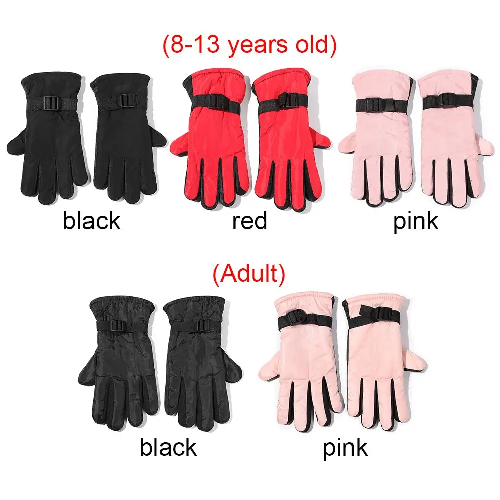 1 par de guantes para niños y niñas, guantes de esquí cálidos impermeables para invierno para adultos, mitones para niños, guantes para nieve al aire libre - imagen 5